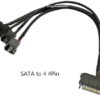 Cable Sata A 3 Pines - 4 Pines Ventilador 4 Vias Para Pc - Image 2